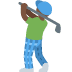 🏌🏿‍♂️ man golfing: dark skin tone display on Twitter